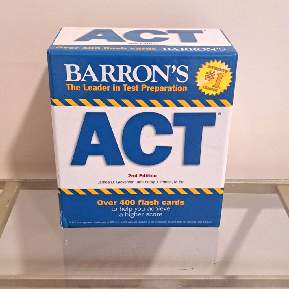 Barron's ACT Flash Cards 2nd Edition.